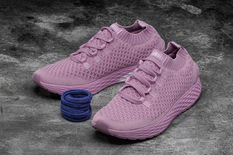 Nobull Orchid Knit Runner Men's Running Shoes Pink | USA U1057Z